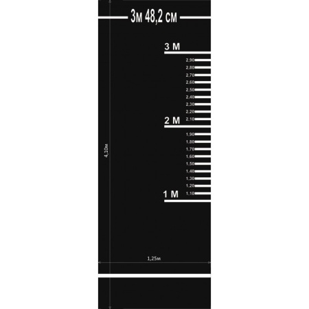 Купить Дорожка (разметка) для прыжков в длину с места для сдачи норматива (цв. черный) в Саранске 